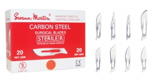 Swann-Morton Red Carbon Steel Surgical Blades (<b>BSN</b>) No 11