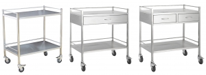 STAINLESS STEEL DOUBLE TROLLEY