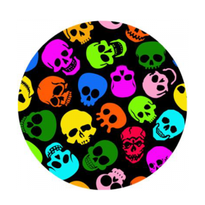 Transfer Paper - Colourful Skulls - 80cm (5 Metres)