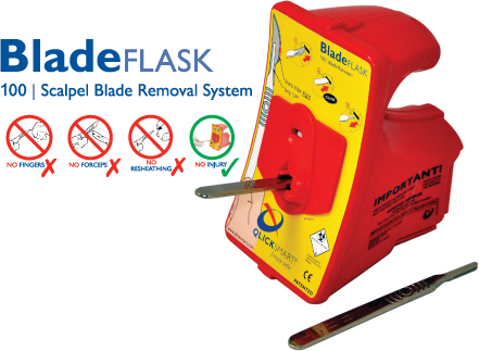 BladeFLASK Scalpel Blade Removal