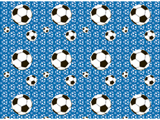 BLUE FOOTBALL TRANSFER PAPER