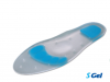 Podotech S-Gel Full Length Insole with Reliefs & Met Raise 