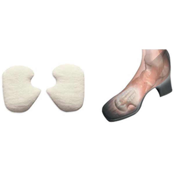 Dancer Pads - Uniquely shaped pads reduce pressure on the big toe joint.